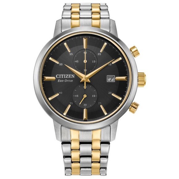 Citizen Men's Classic Chronograph Date Eco-Drive Silver Watch 42 MM CA7064-52E - Picture 1 of 6